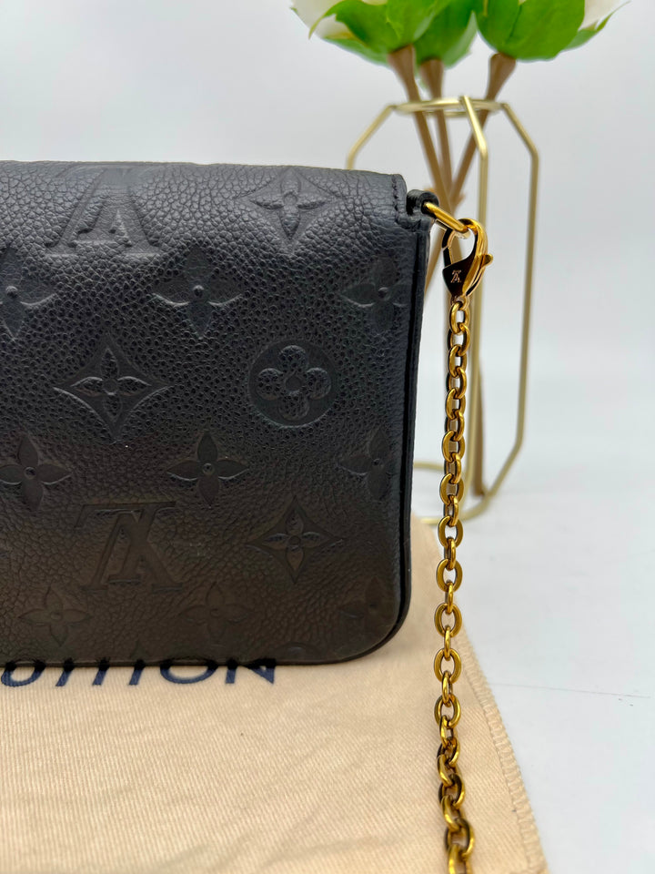 LOUIS VUITTON FELICIE EMPRIENTE LEATHER