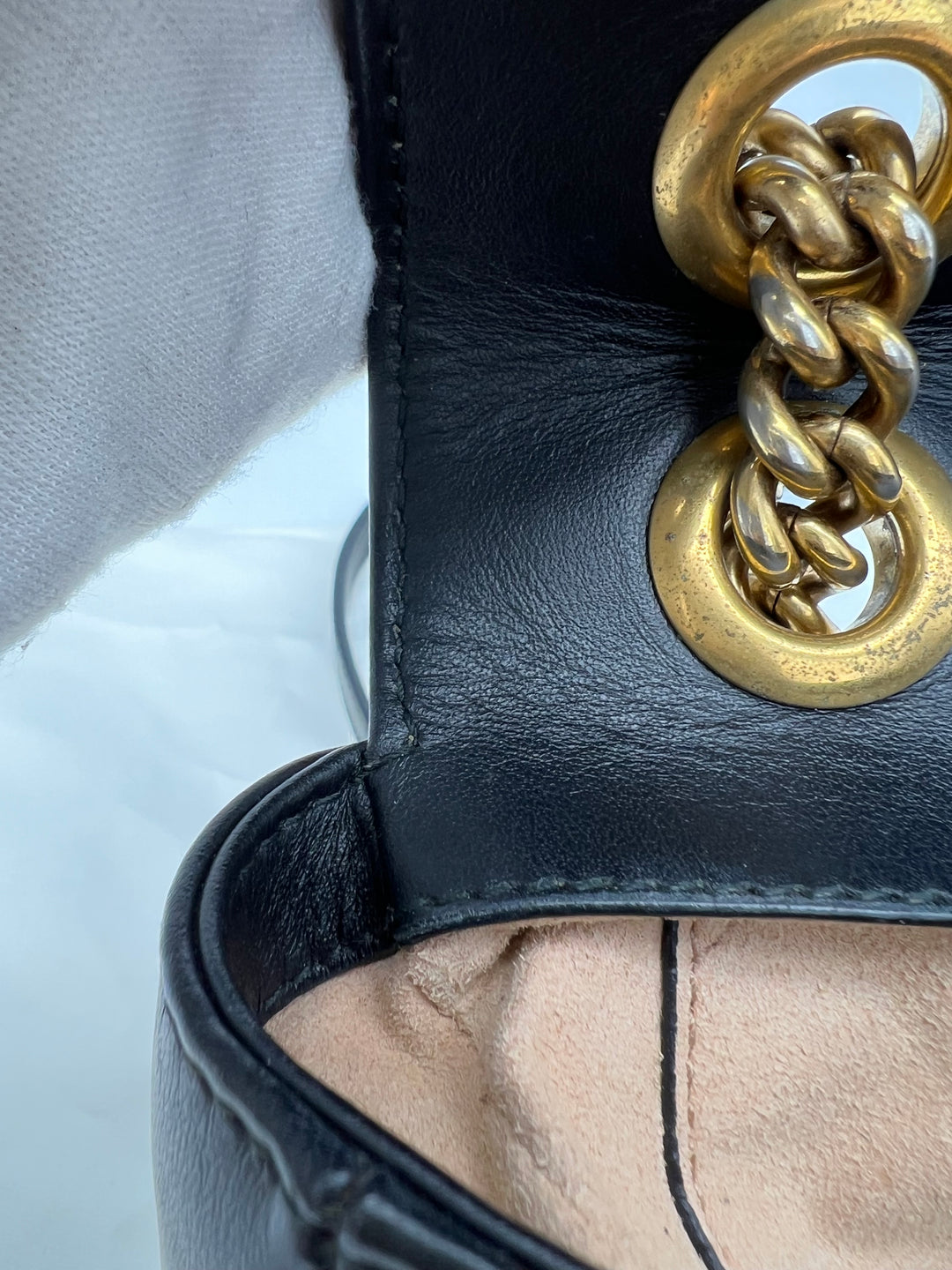 GUCCI MARMONT QUILTED GHW SHOULDER BAG