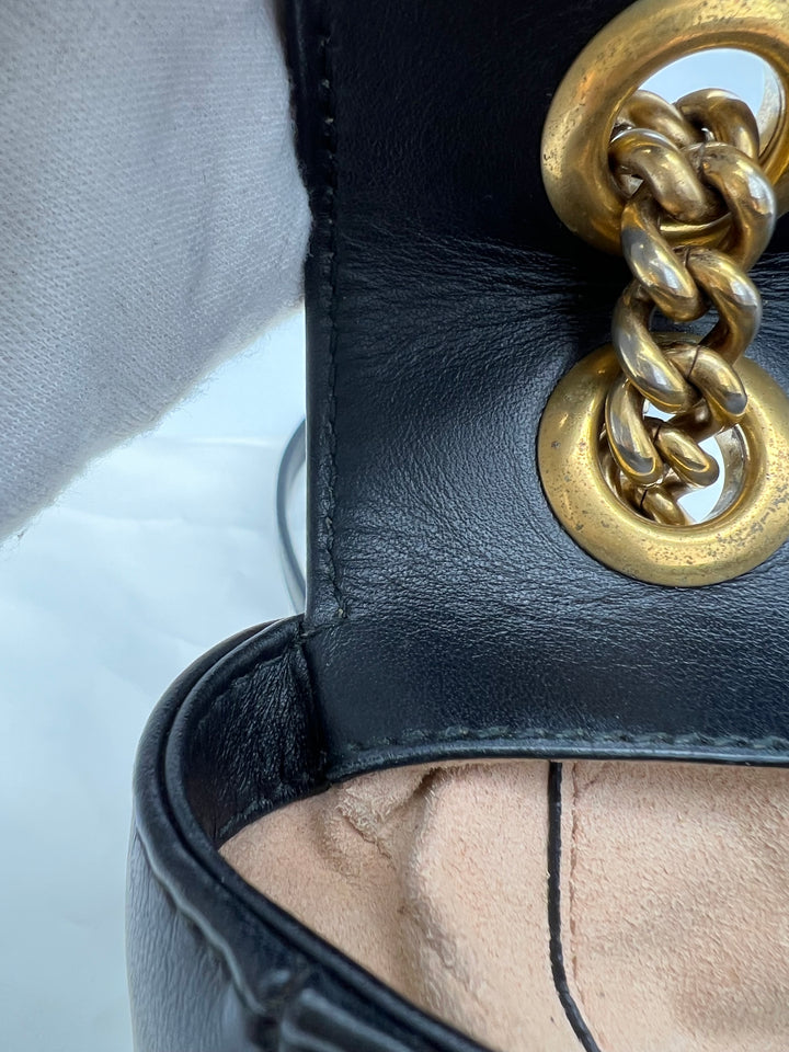 GUCCI MARMONT QUILTED GHW SHOULDER BAG