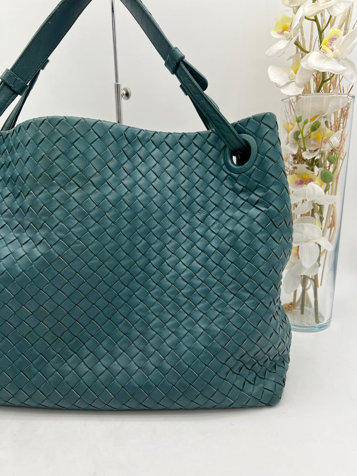 BOTTEGA VENETA INTRECCIATO WOVEN NAPPY SHOULDER BAH