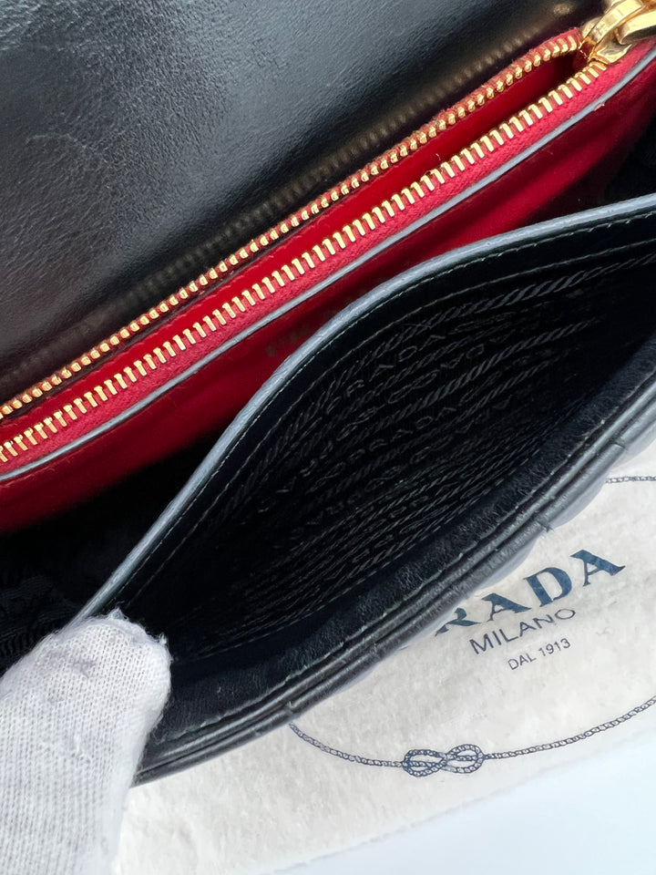 PRADA SAFFIANO DIAGRAMME SHOULDER BAG