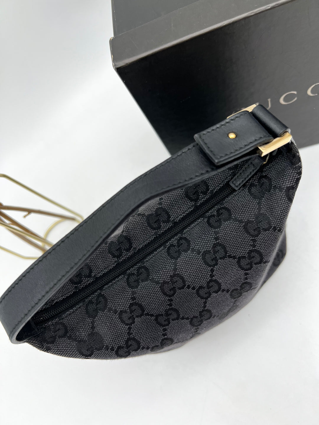 GUCCI GG CANVAS HOBO SMALL BAG