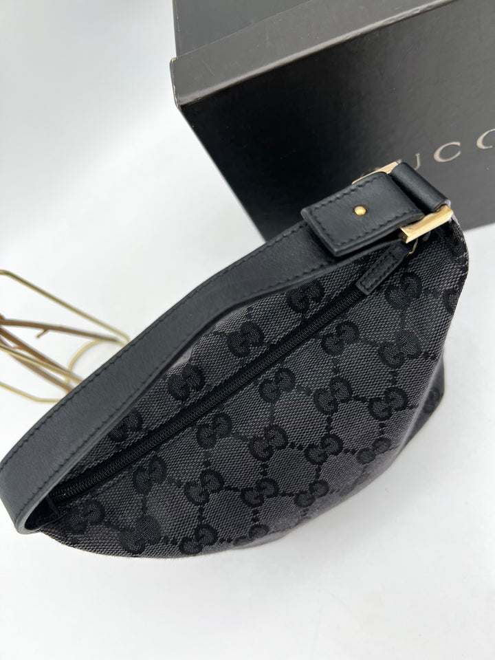 GUCCI GG CANVAS HOBO SMALL BAG