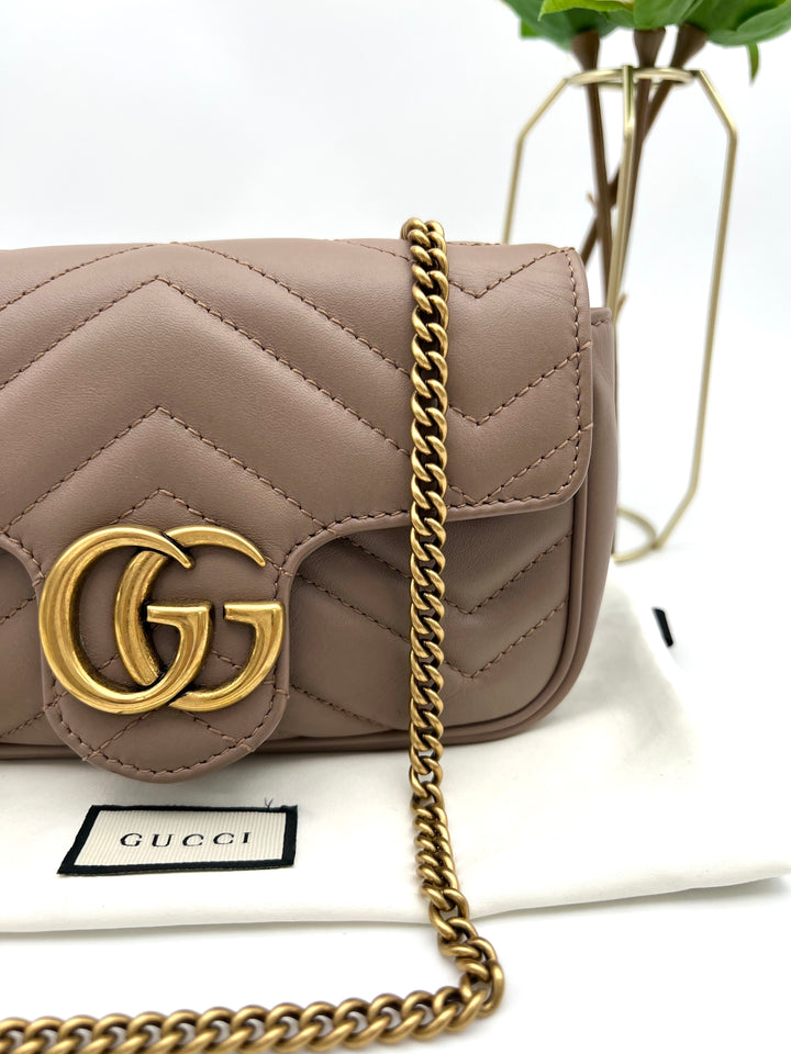 GUCCI GG MARMONT SUPER MINI METALASSE