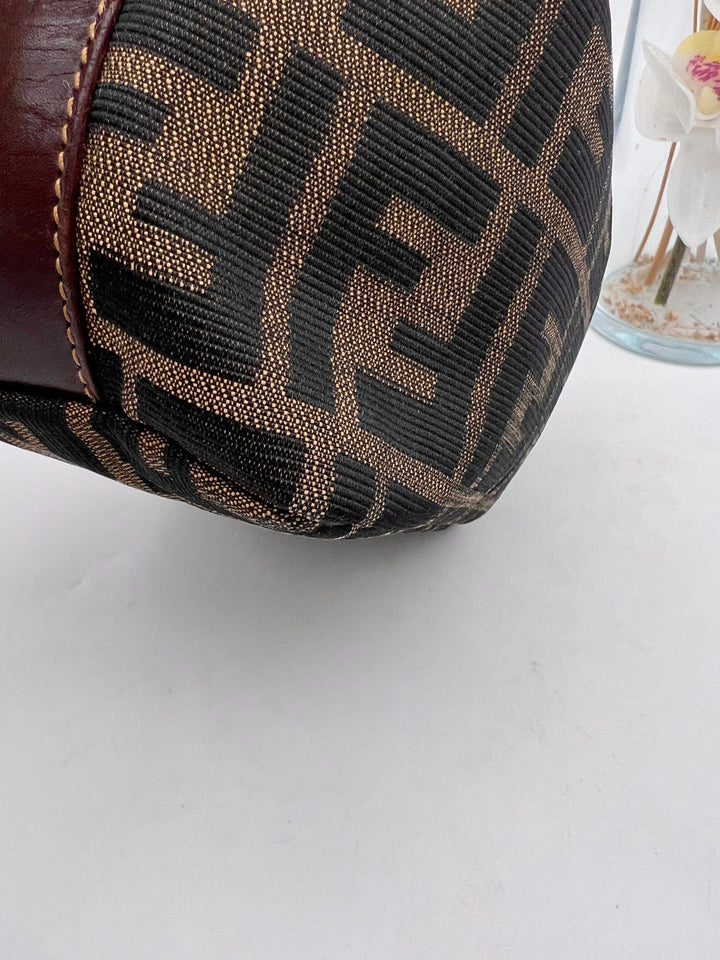 FENDI ZUCCA CANVAS SMAL HANDBAG