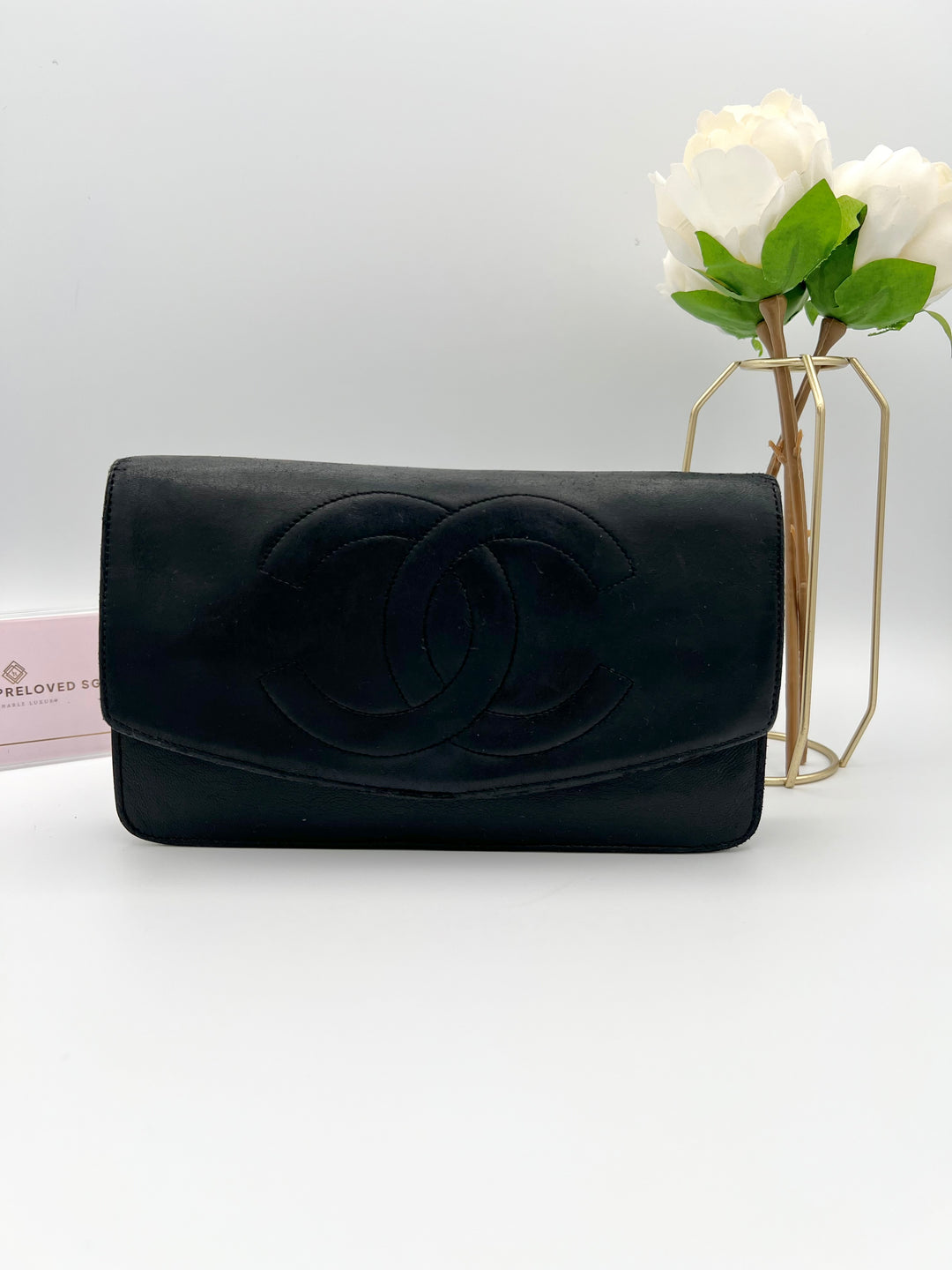 CHANEL LAMBSKIN TIMELESS CLUTCH