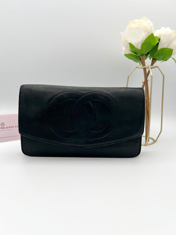 CHANEL LAMBSKIN TIMELESS CLUTCH