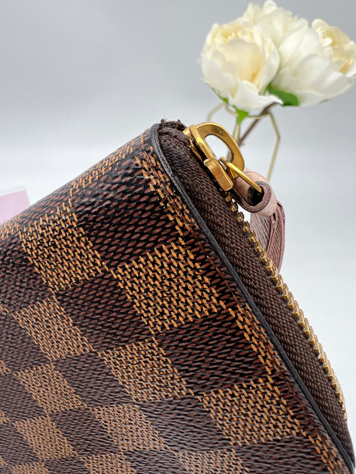 LOUIS VUITTON DAMIER CLEMENCE LONG ZIP WALLET