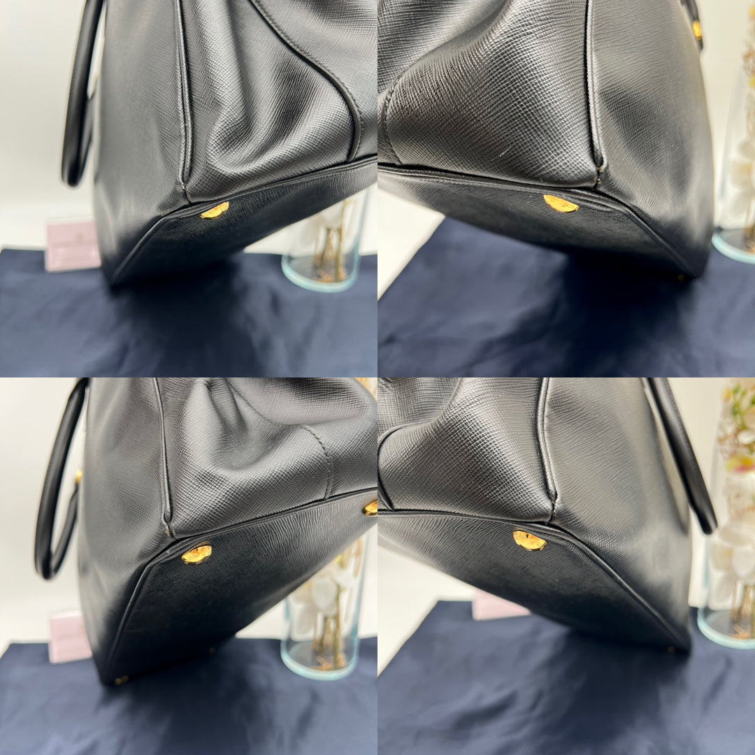 PRADA SAFFIANO DOUBLE ZIP