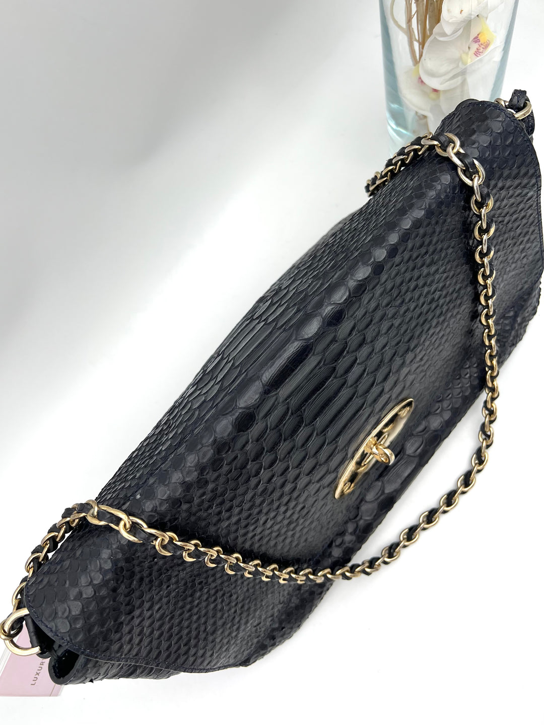 MULBERRY LILY PHYTHON CHAIN SHOULDER BAG