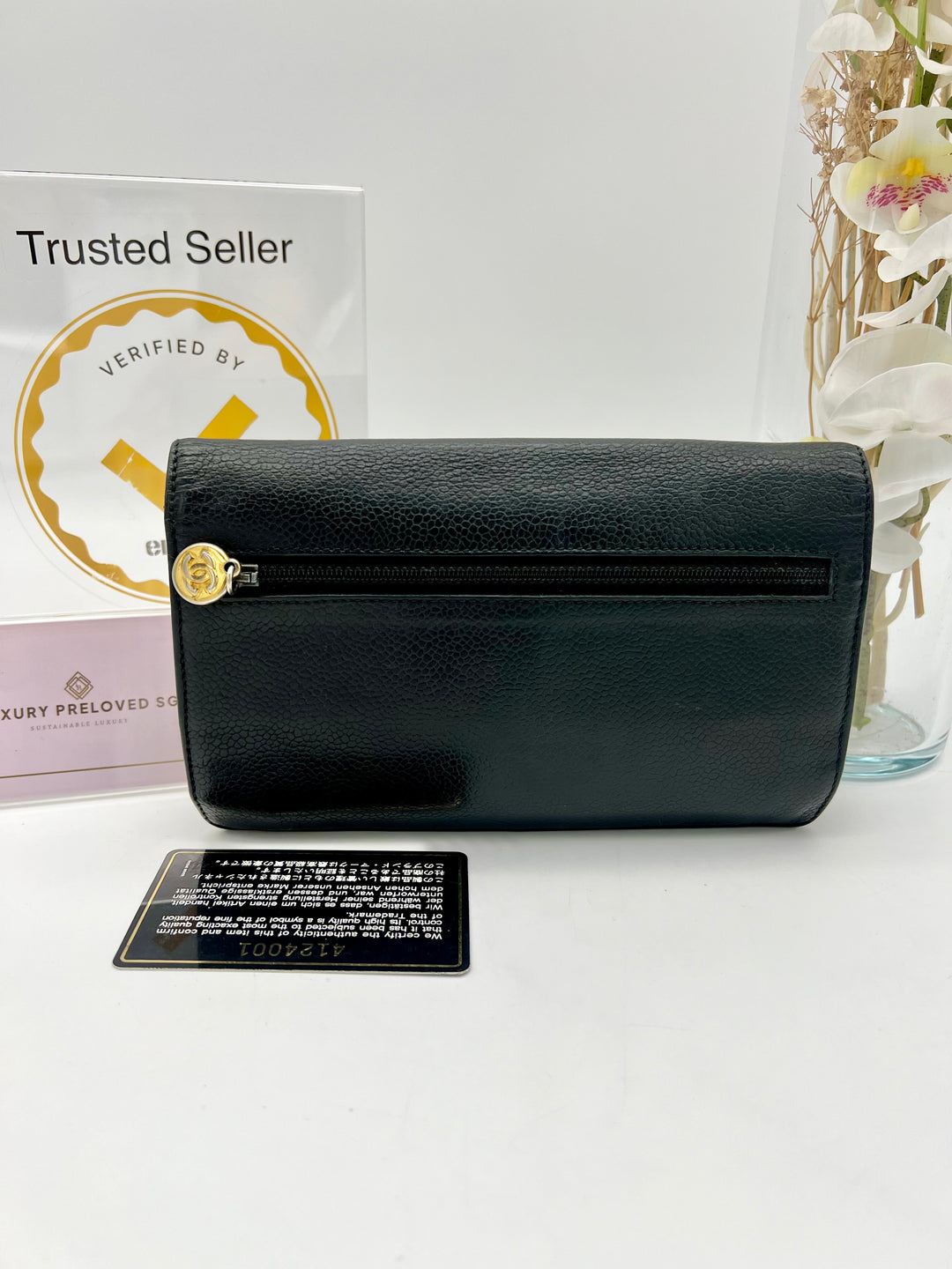 CHANEL CAVIAR TIMELESS CLUTCH