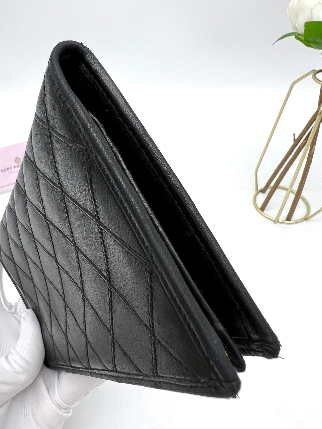CHANEL VINTAGE QUILTED LAMBSKIN WALLET