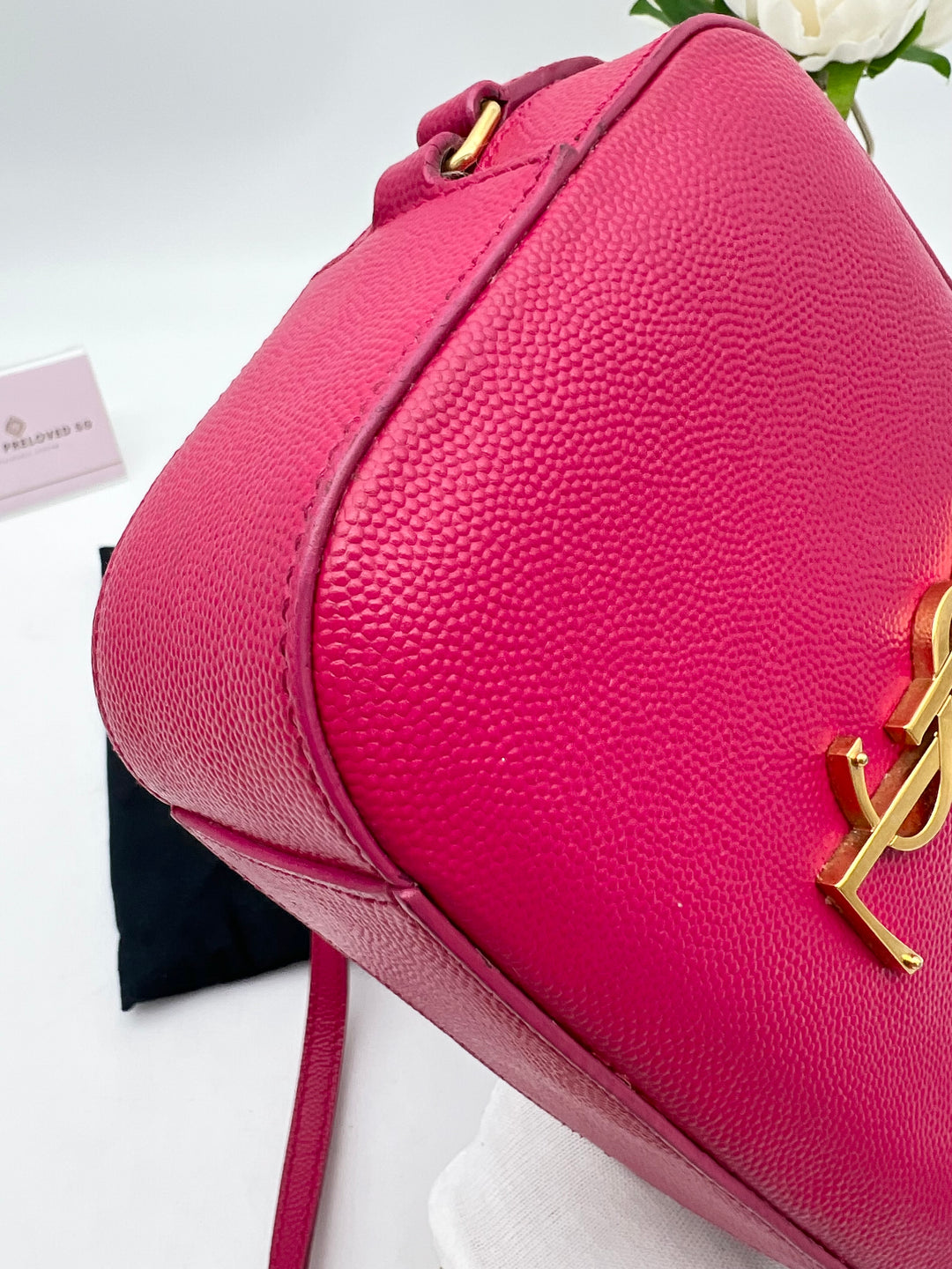 YVES SAINT LAURENT CLASSIC LOU MONOGRAM CAMERA BAG