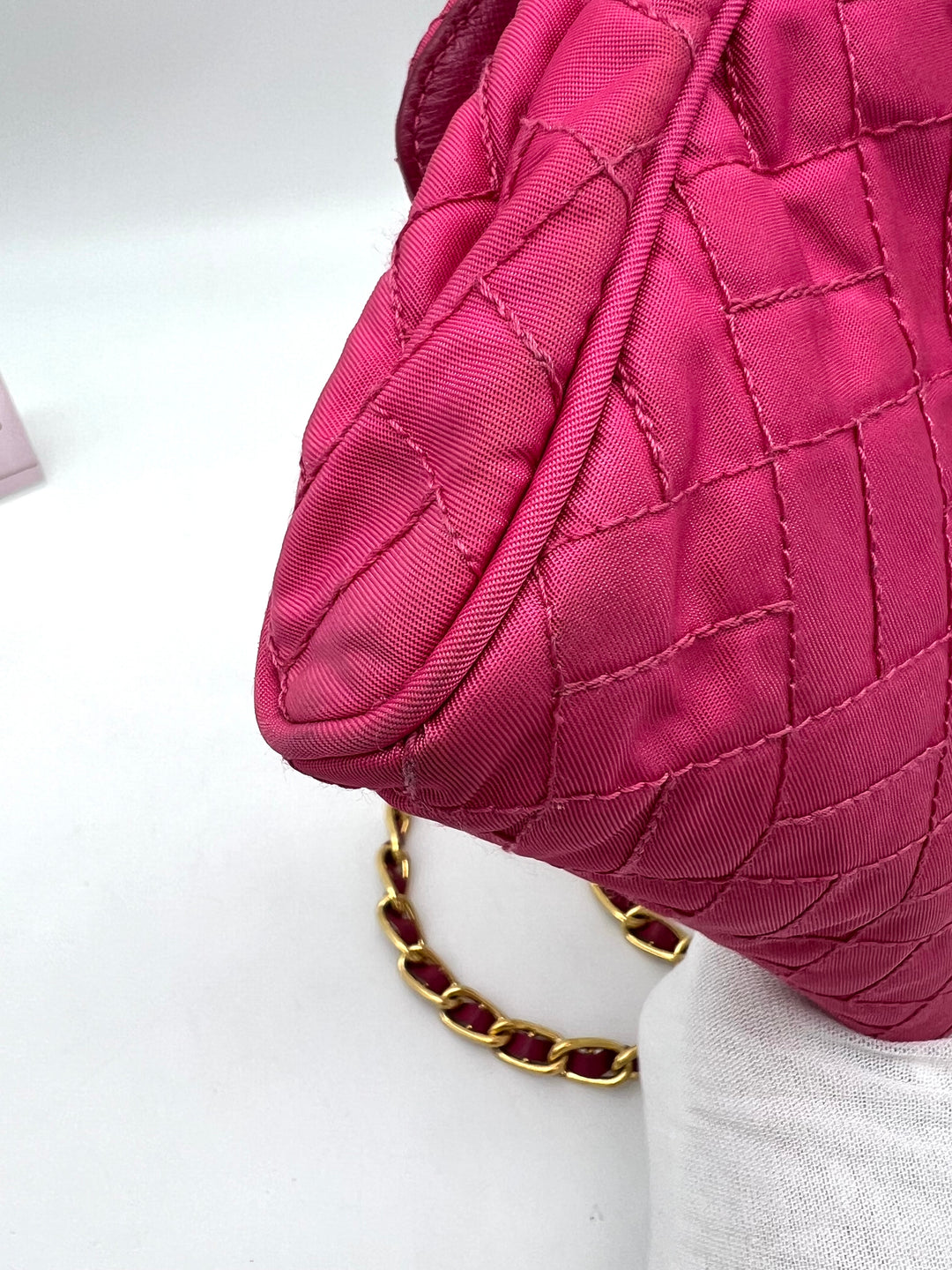 PRADA QUILTED NYLON CHAIN BAG