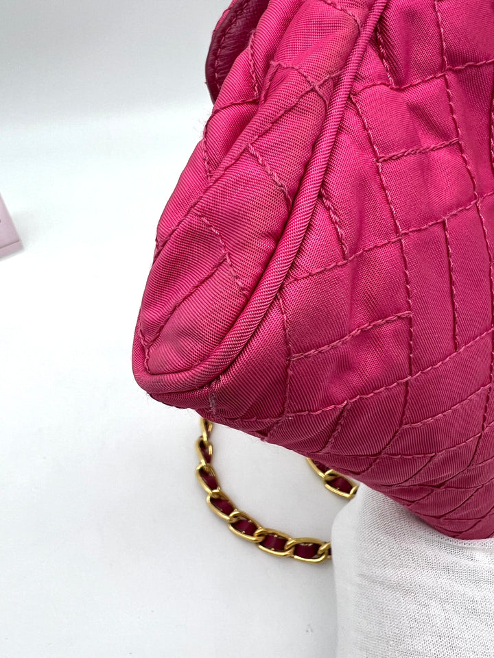 PRADA QUILTED NYLON CHAIN BAG