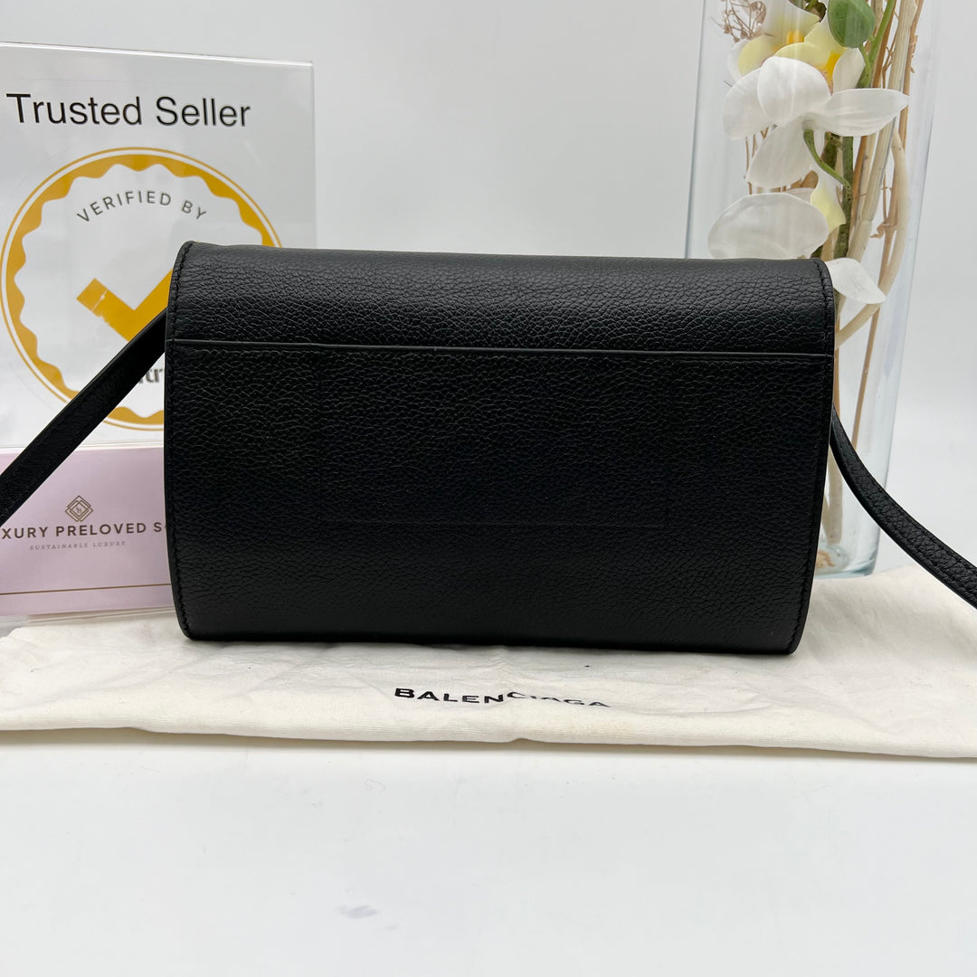 BALENCIAGA LEATHER CROSSBODY WOC