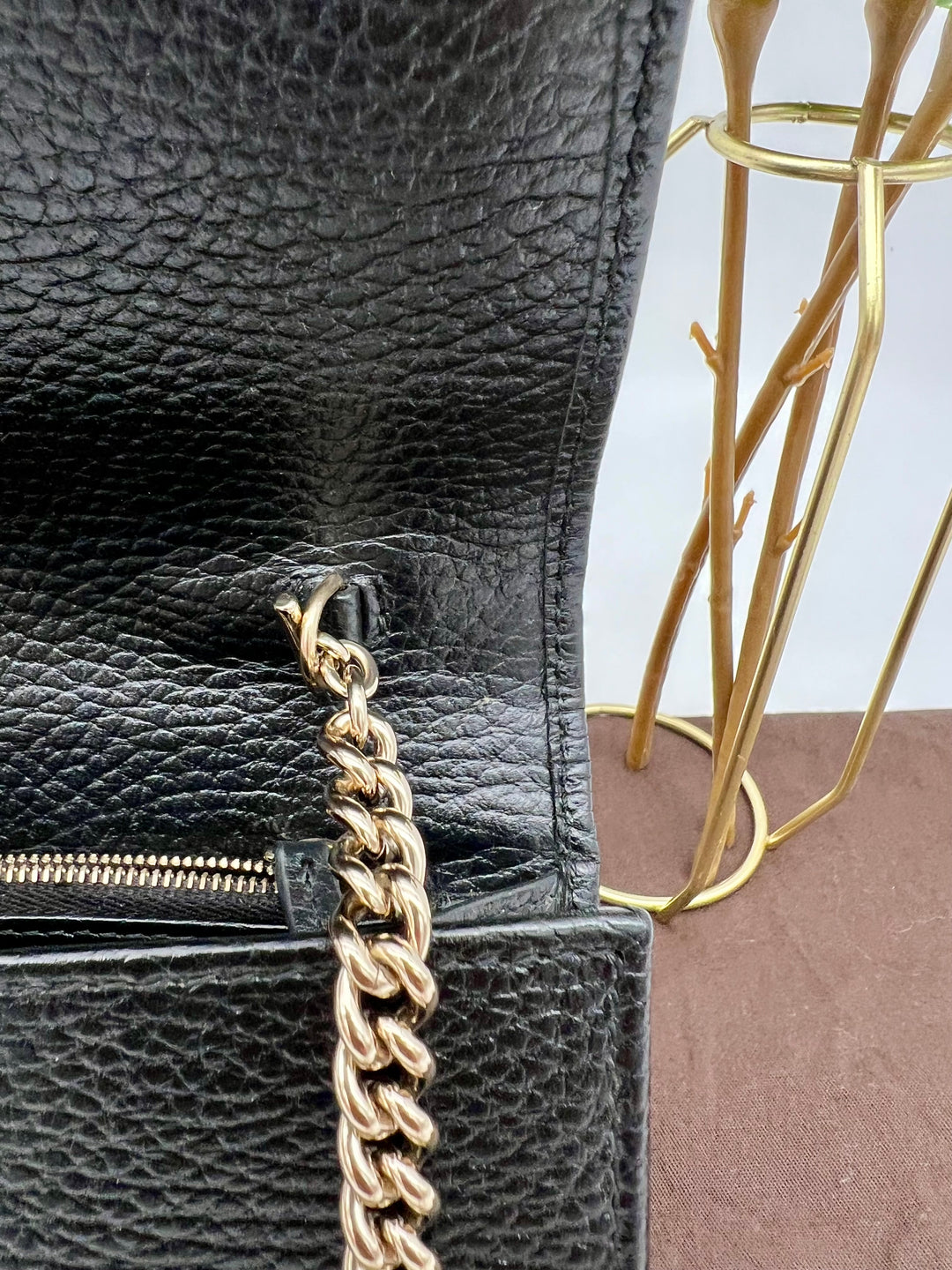 GUCCI CALFSKIN INTERLOCKING WOC