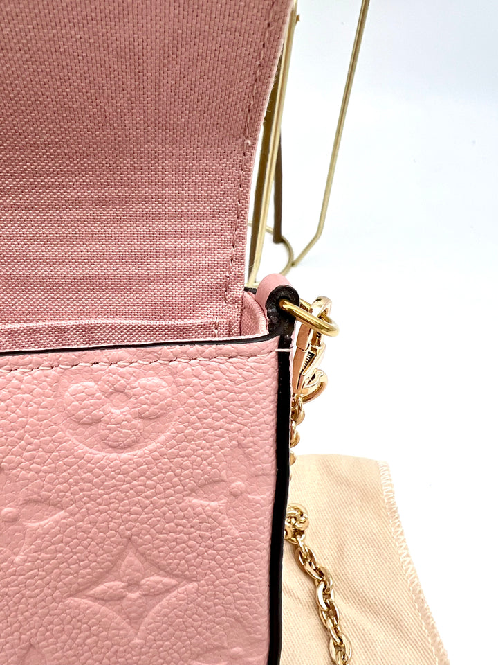 LOUIS VUITTON FELICIE EMPRIENTE LEATHER