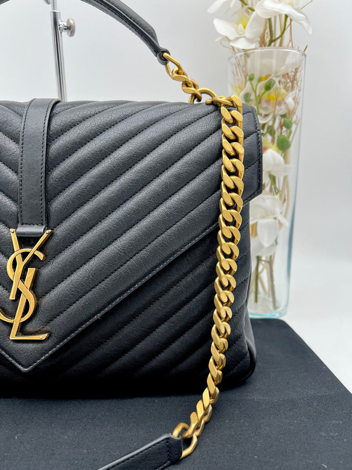 YVES SAINT LAURENT MONOGRAM ENVELOPE GHW