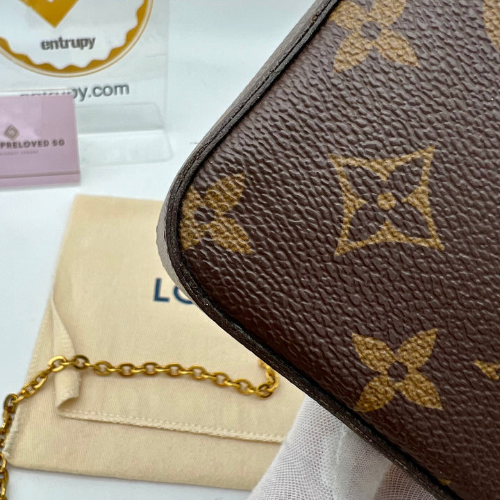 LOUIS VUITTON FELICIE MONOGRAM( RFID )