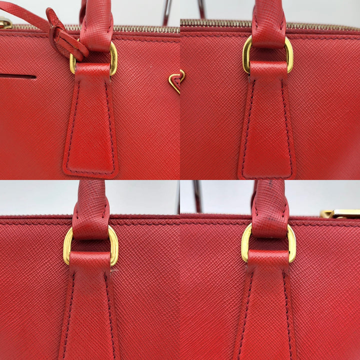 PRADA SAFFIANO DOUBLE ZIP