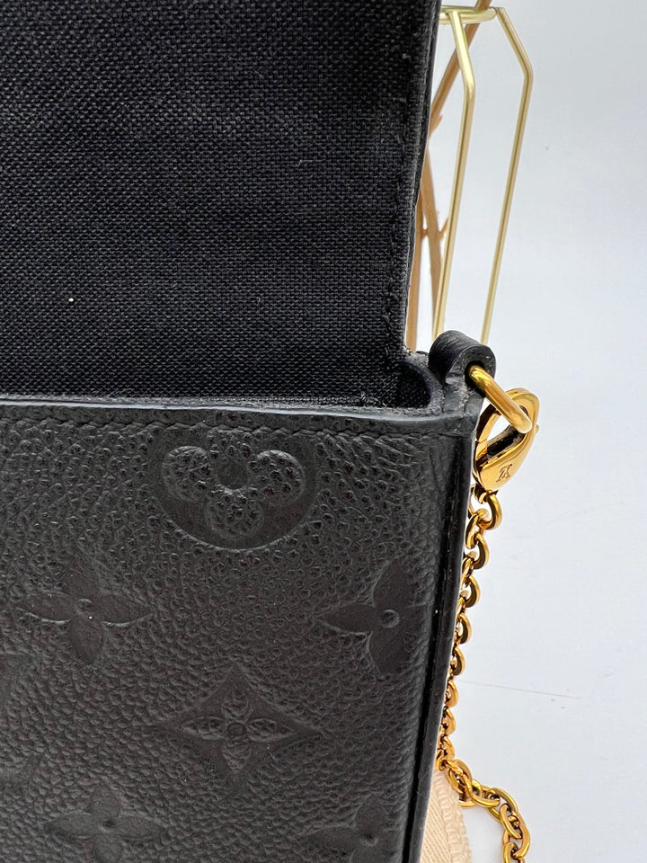 LOUIS VUITTON FELICIE EMPRIENTE LEATHER