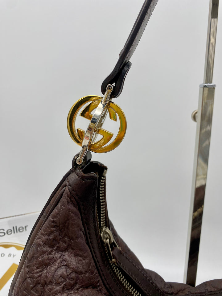 GUCCI GUCCISSIMA HOBO LEATHER BAG