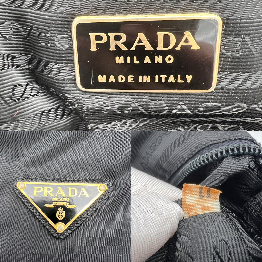PRADA NYLON QUILTED CHAIN