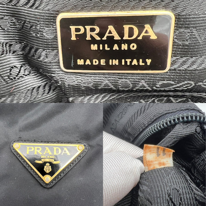 PRADA NYLON QUILTED CHAIN
