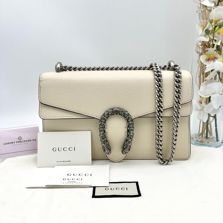 GUCCI DIONYSUS TEXTURED CALF SKIN CRYSTAL