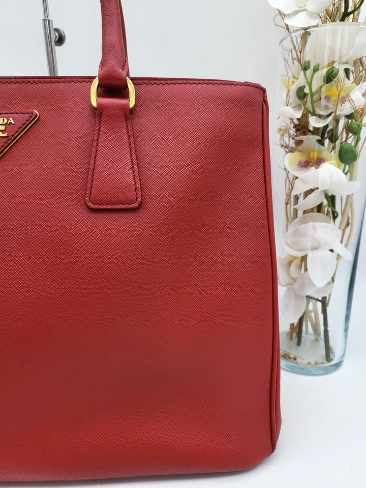 PRADA SAFFIANO DOUBLE ZIP