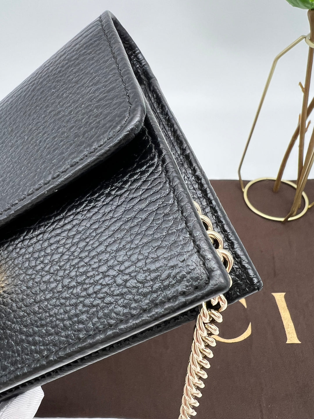 GUCCI CALFSKIN INTERLOCKING WOC