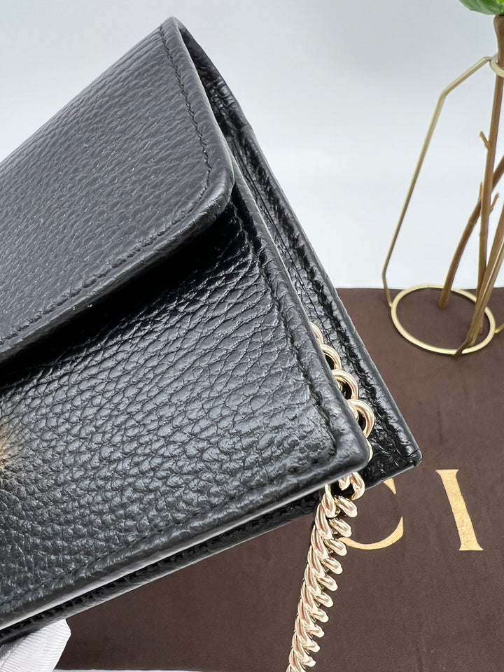 GUCCI CALFSKIN INTERLOCKING WOC