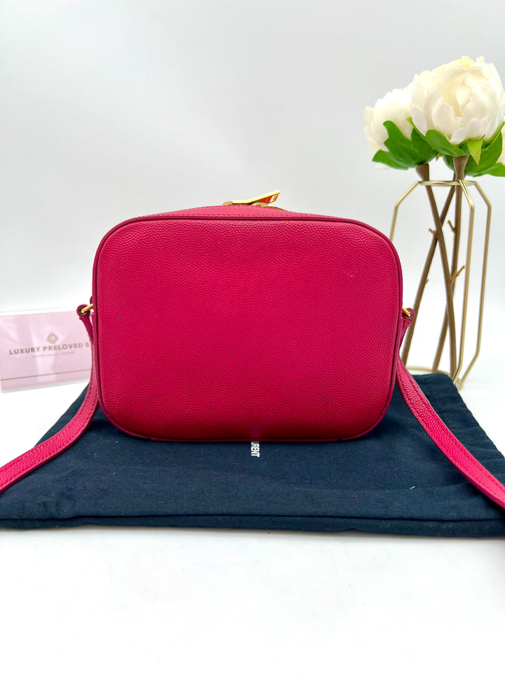 YVES SAINT LAURENT CLASSIC LOU MONOGRAM CAMERA BAG