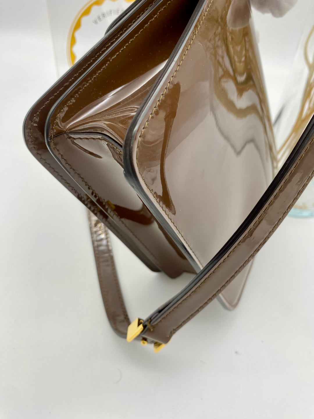 FENDI KALIGRAPHY PATENT CROSSBODY BAG