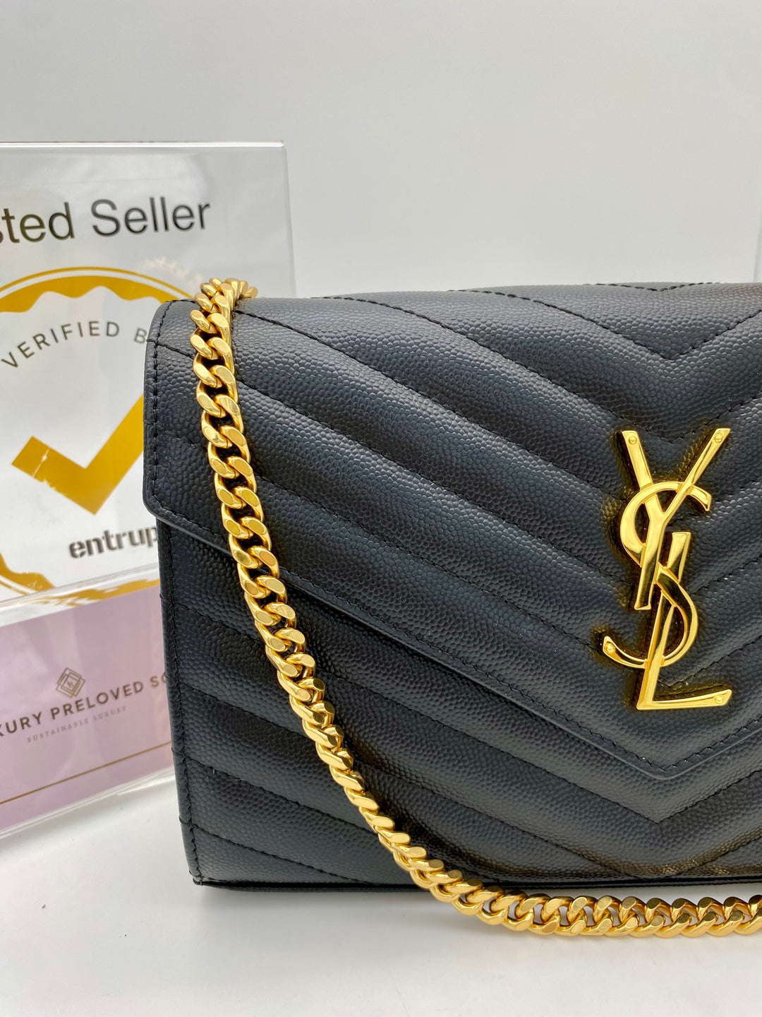 YVES SAINT LAURENT CASSANDRA MONOGRAM