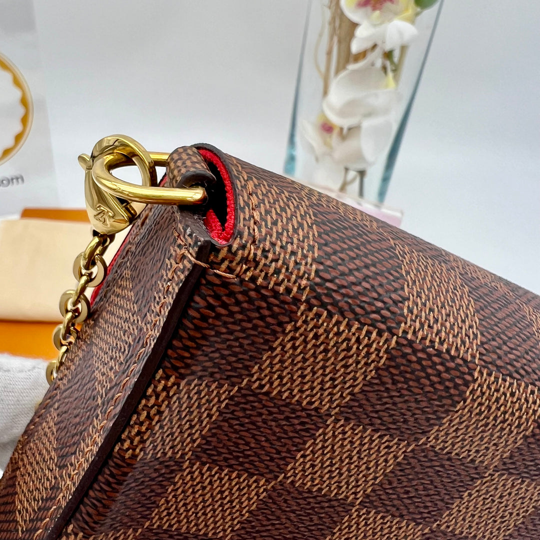 LOUIS VUITTON FELICIE DAMIER EBENE ( RFID )