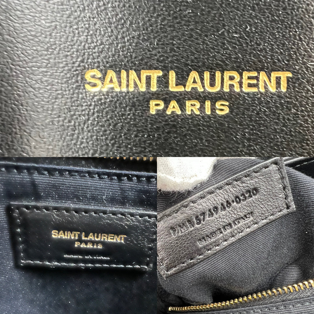 YVES SAINT LAURENT Y CALFSKIN QUILTED MONOGRAM