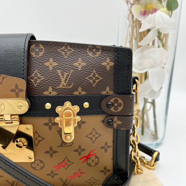 LOUIS VUITTON TRUNK CLUTCH 2 WAY BAG ( MICROCHIPPED )