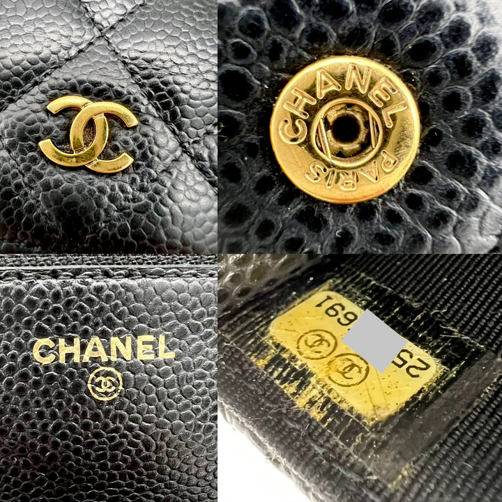 CHANEL CAVIAR WALLET ON CHAIN