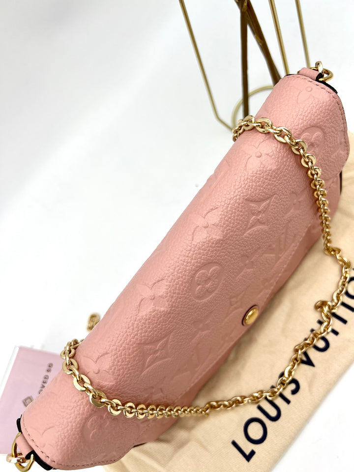 LOUIS VUITTON FELICIE EMPRIENTE LEATHER