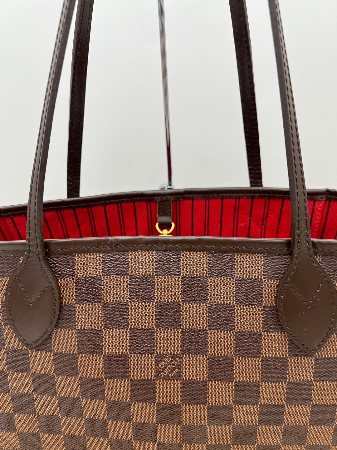 LOUIS VUITTON NEVERFULL MM DAMIER W/ POUCH