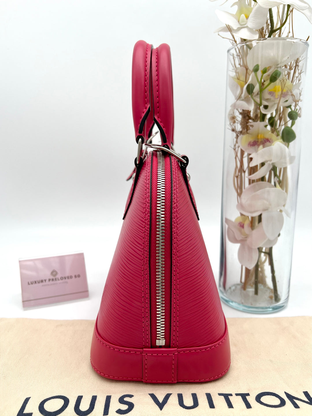 LOUIS VUITTON ALMA BB FUCHSIA EPI