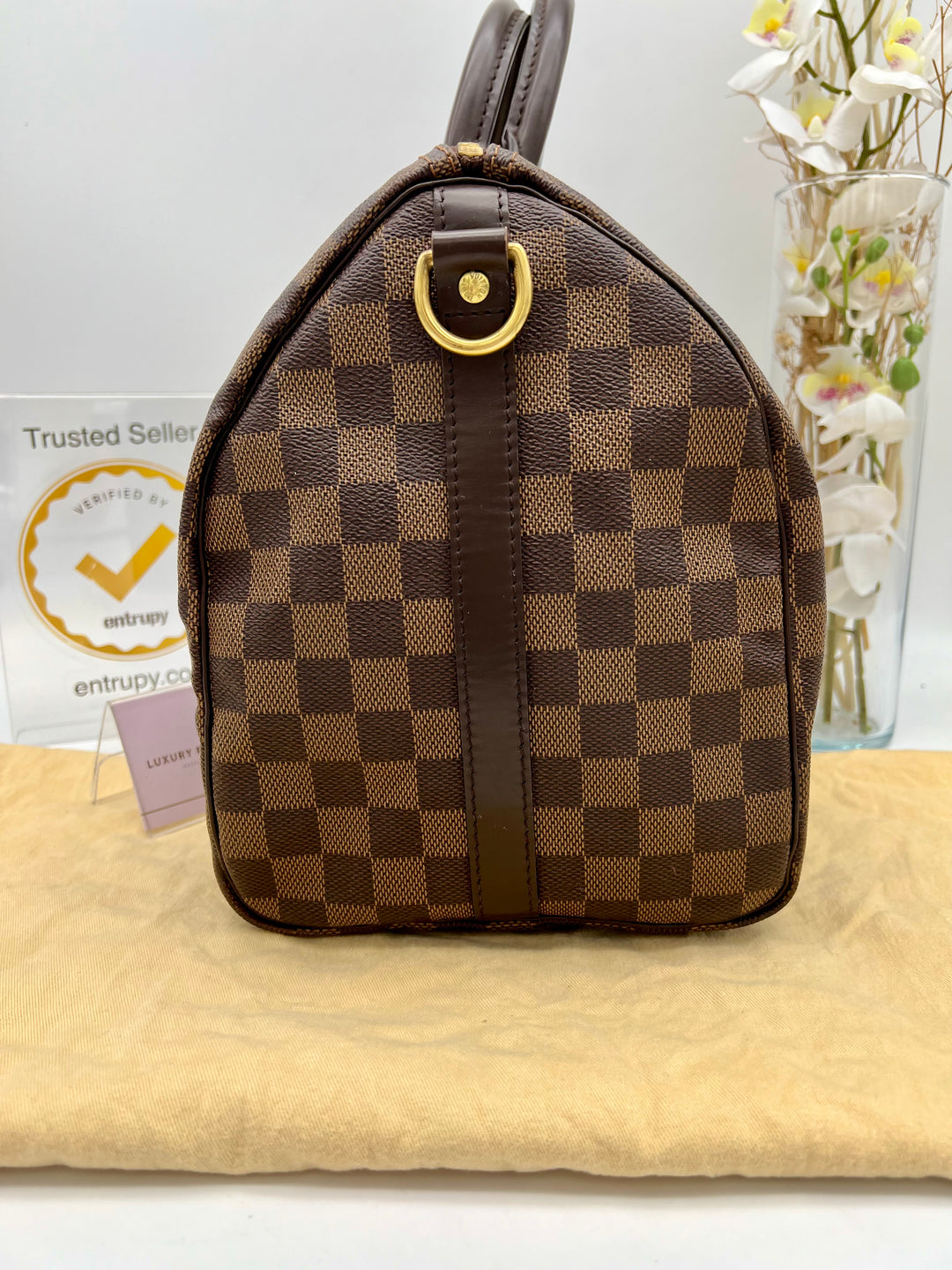 LOUIS VUITTON BANDOULIERE 35 DAMIER EBENE