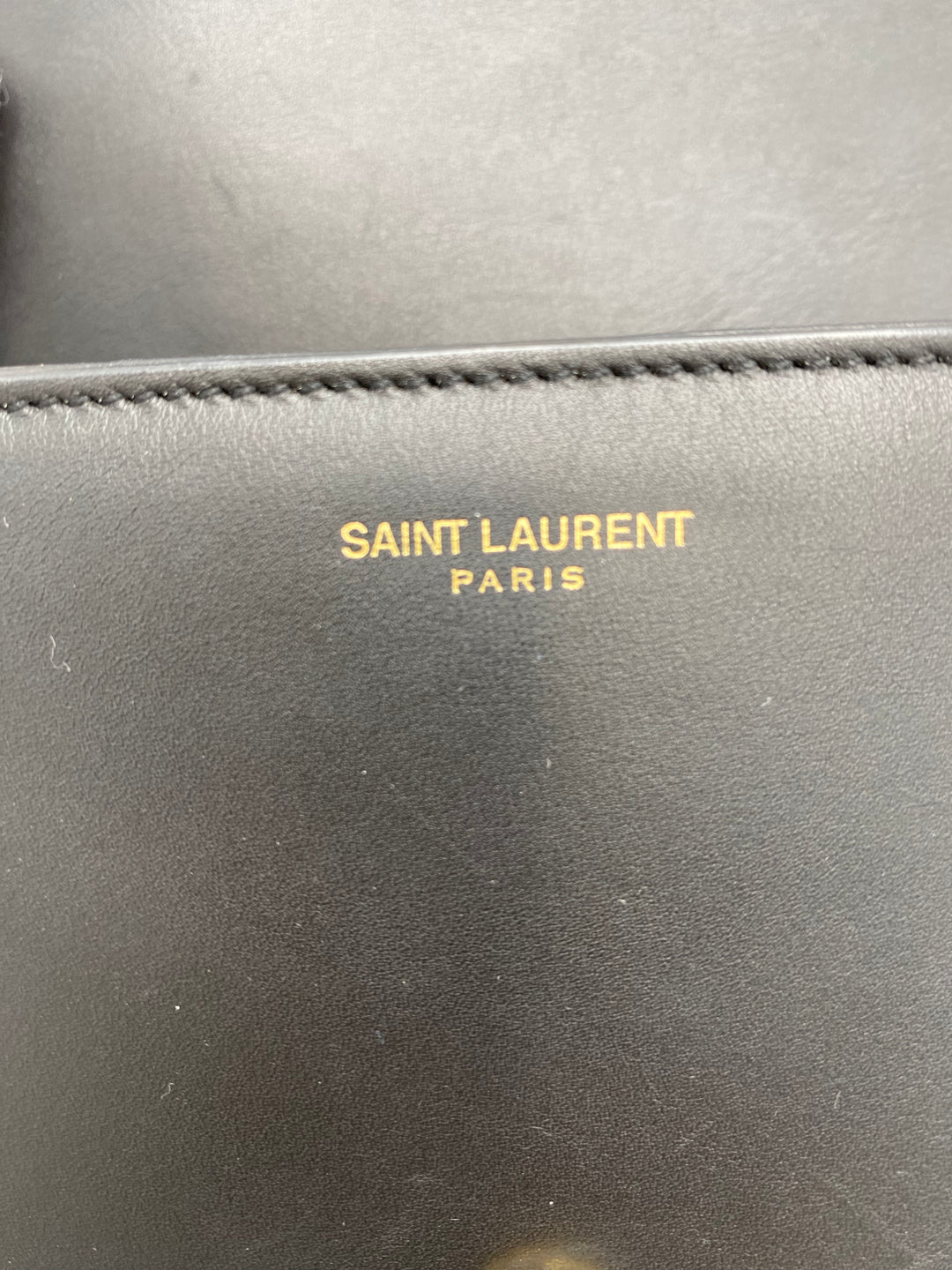 YVES SAINT LAURENT UNIVERSITE CALFSKIN MONOGRAM