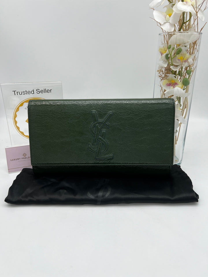 YVES SAINT LAURENT PATENT CLUTCH