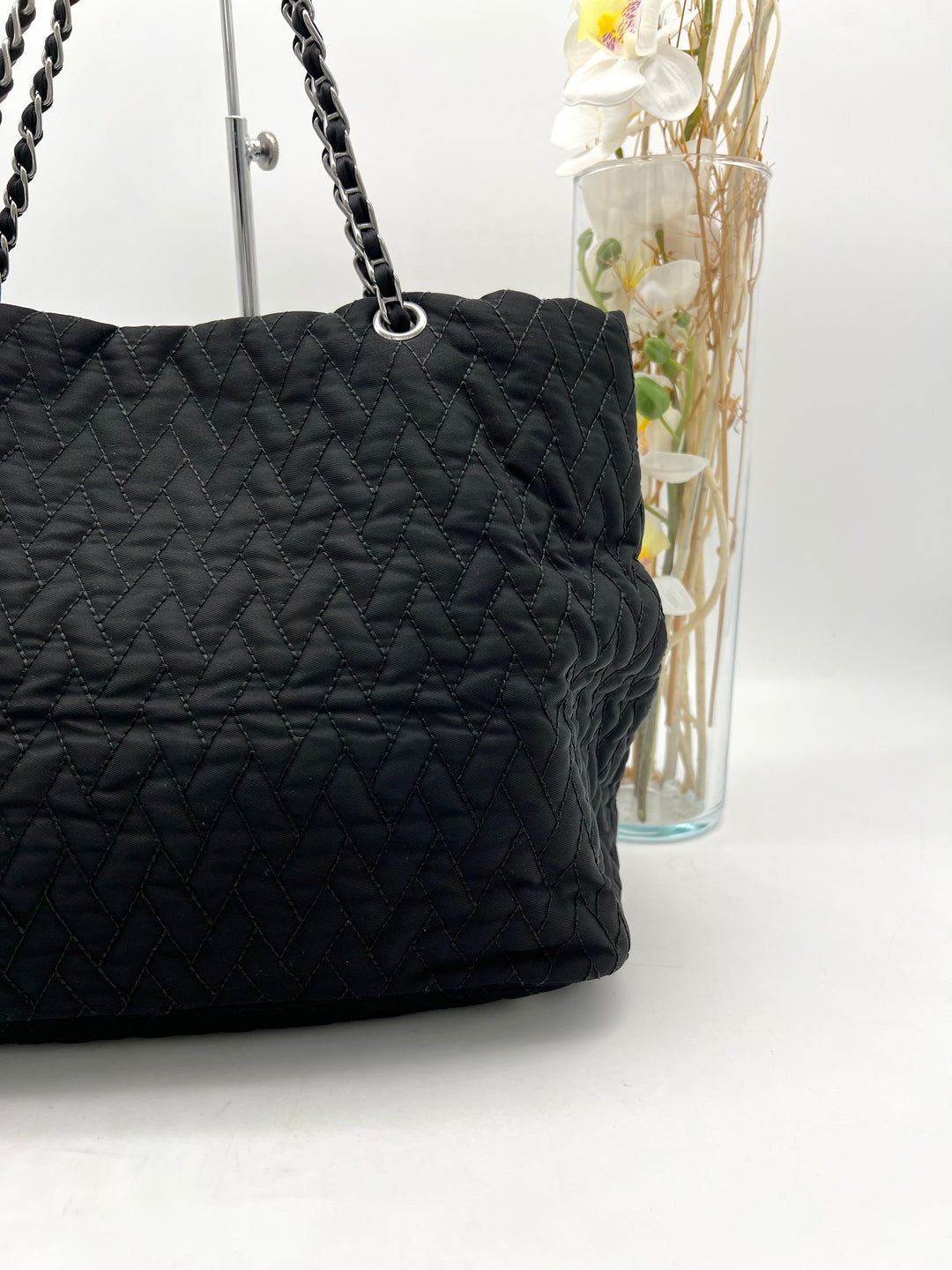 PRADA NYLON QUILTED CHAIN 2 WAY BAG