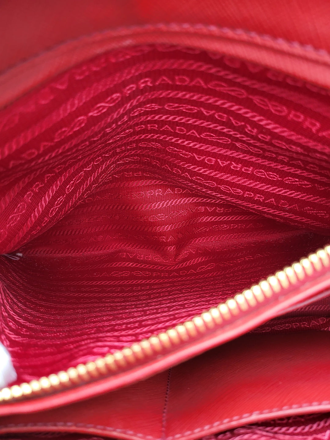 PRADA SAFFIANO DOUBLE ZIP