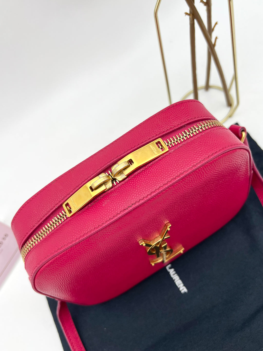 YVES SAINT LAURENT CLASSIC LOU MONOGRAM CAMERA BAG