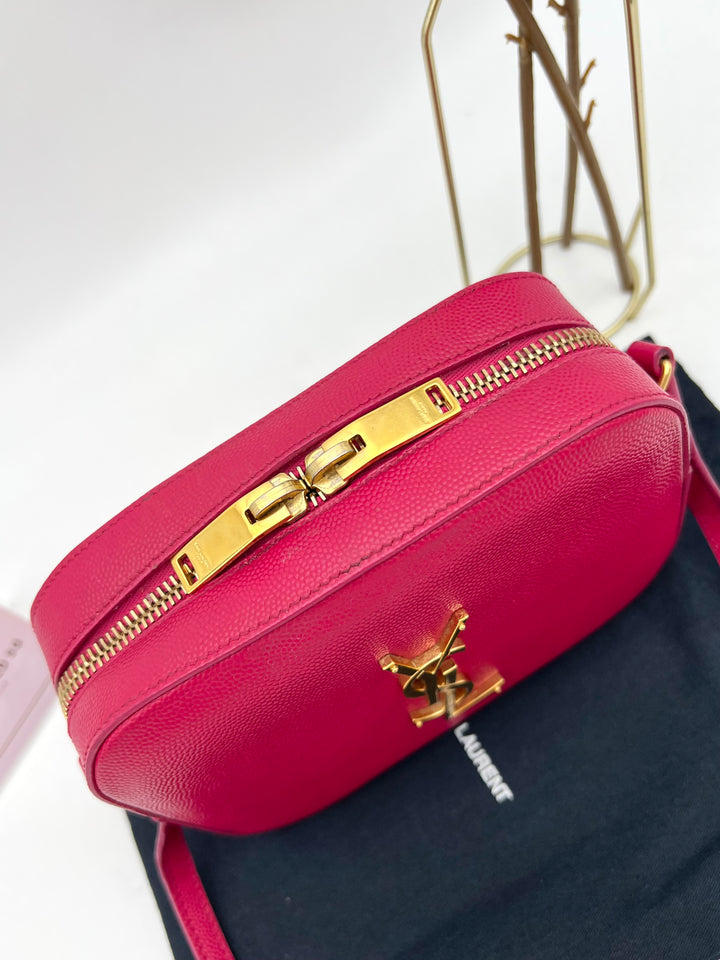 YVES SAINT LAURENT CLASSIC LOU MONOGRAM CAMERA BAG
